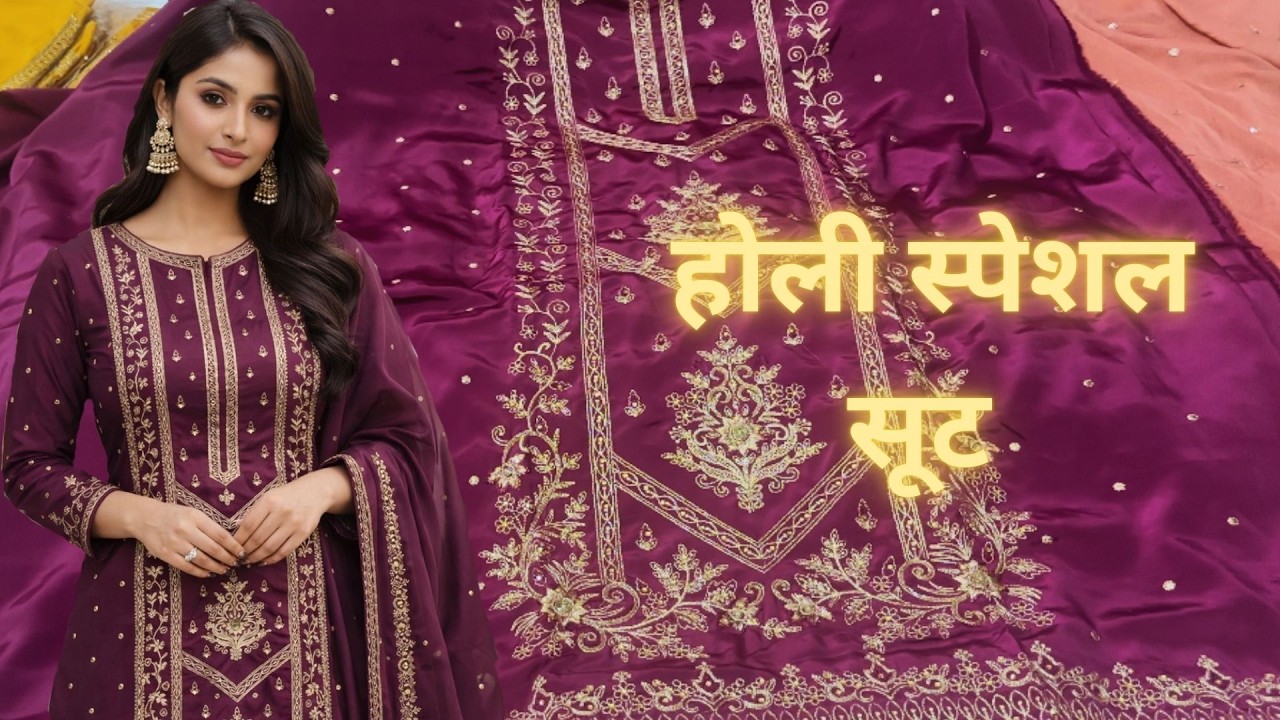 Holi Special Suits! Kurpali brand Suits #fashion #holi #punjabisuitdesign 