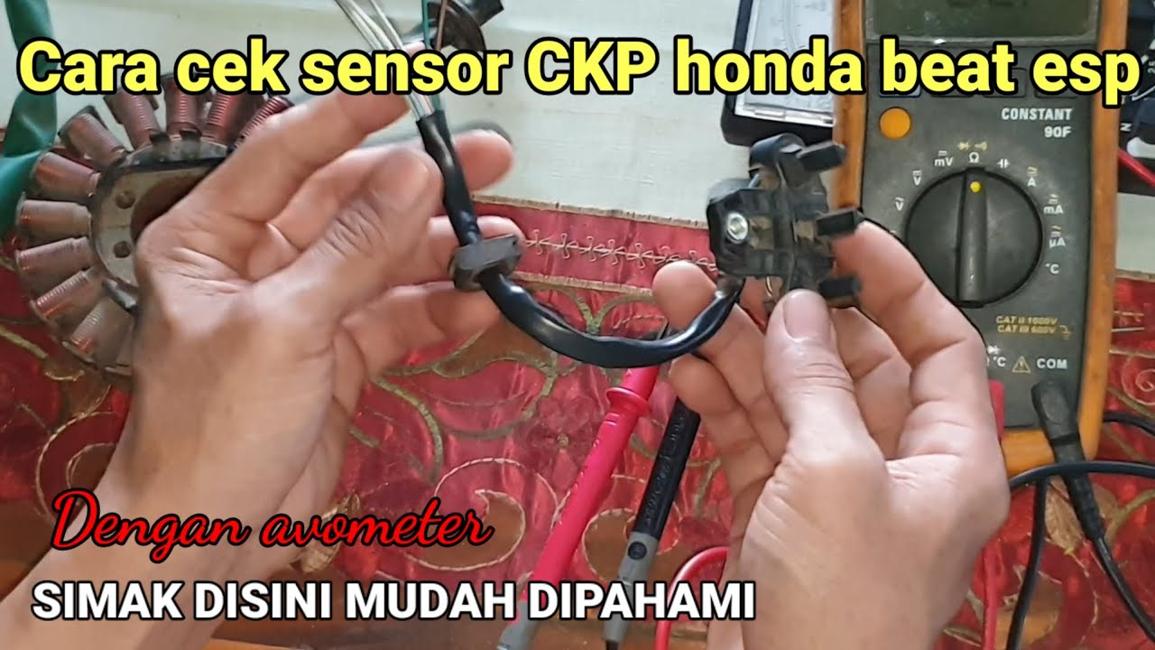 Cara cek sensor ckp honda beat dengan avometer@Yudikakakeke