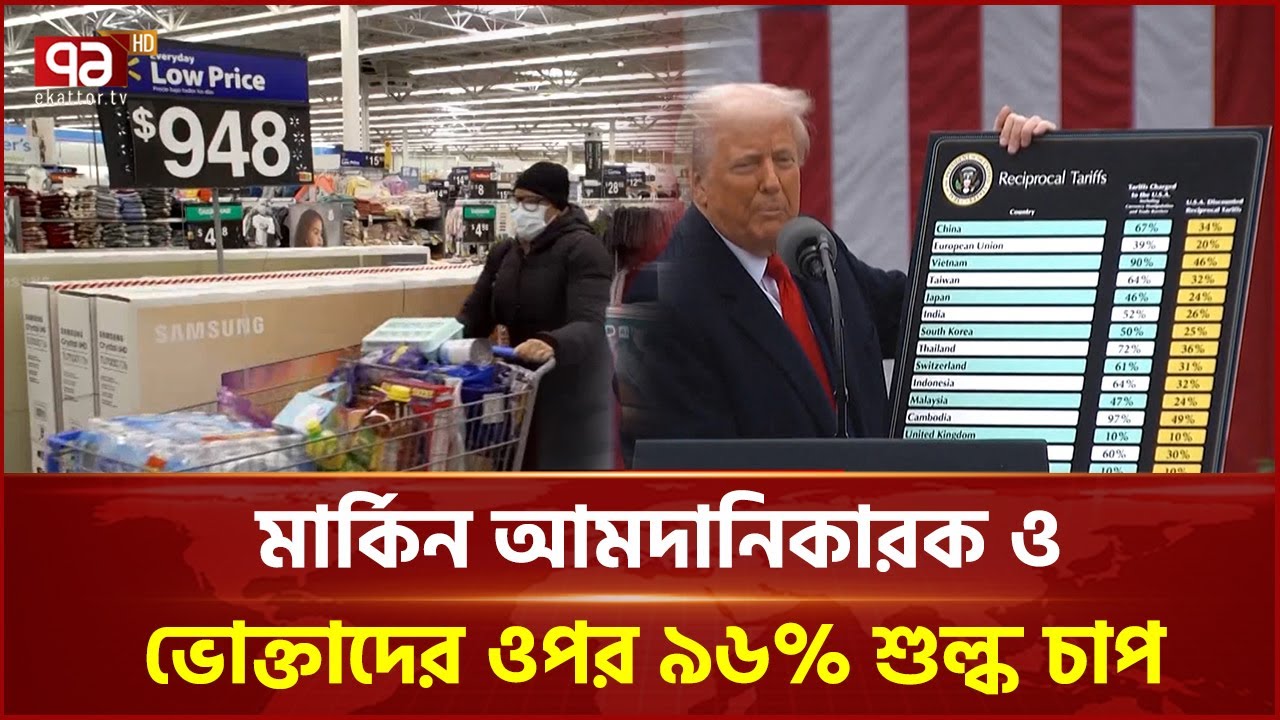 দামের ঊর্ধ্বগতিতে মার্কিন ক্রেতাদের উপর বাড়তি চাপ সৃষ্টি হয়েছে | Ekattor TV