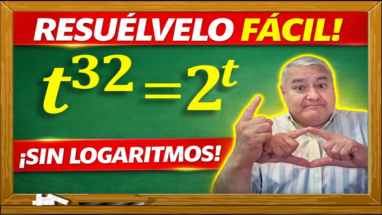 Resuelve ecuaciones exponenciales SIN miedo con este método