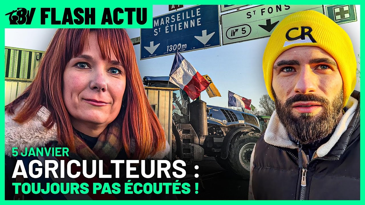 La COL&Egrave;RE des agriculteurs ne faiblit pas sur l'A7 !