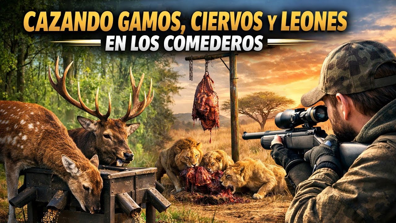 🔴Caza de Gamos,Ciervos y leones en comederos - The Hunter Call of the Wild PS5