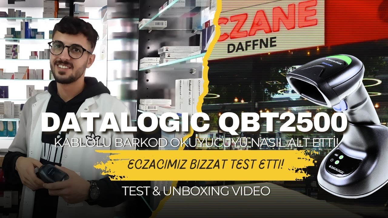 Datalogic QBT2500 Kablosuz Barkod Okuyucuyu Eczanede Test Ettik! En zor barkodlarda mükemmel sonuç!