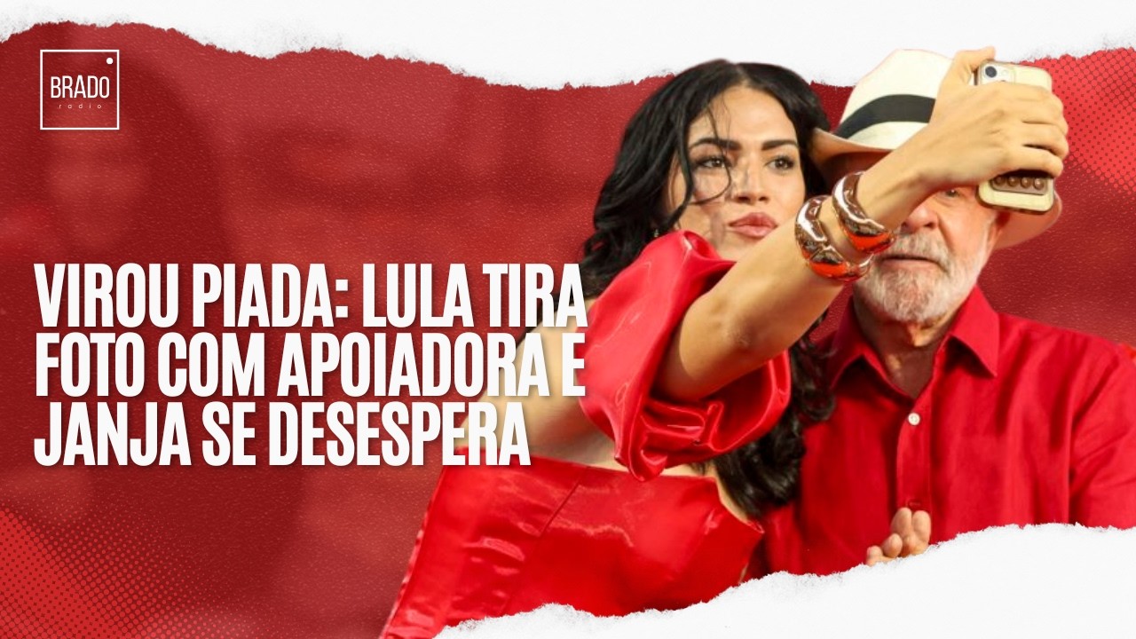 VIROU PIADA: LULA TIRA FOTO COM APOIADORA E JANJA SE DESESPERA