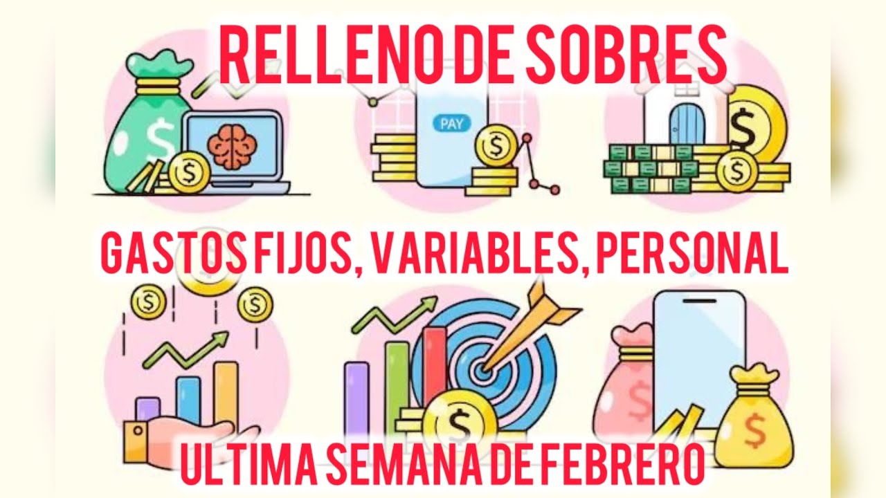 ✅RELLENO DE SOBRES 💌💵$5700 / ULTIMA SEMANA DE FEBRERO ❤️ #rellenodesobres #sistemadesobres #ahorros 