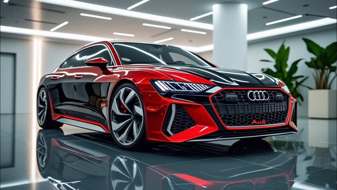 Black & Red Metallic Audi 2007 | A Futuristic Beast Reimagined