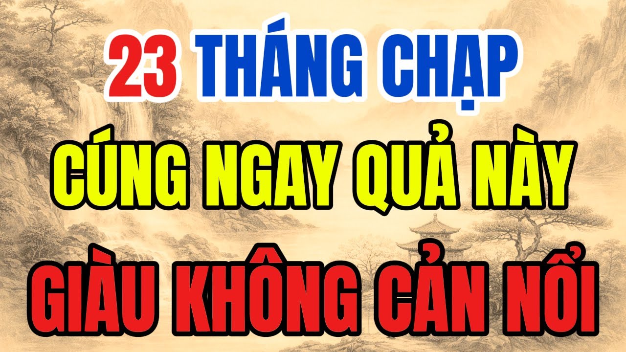 23 THÁNG CHẠP - CÚNG QUẢ NÀY ĐỂ MAY MẮN, TỔ TIÊN BAN PHÚC, LÀM ĂN PHÁT TÀI PHÁT LỘC