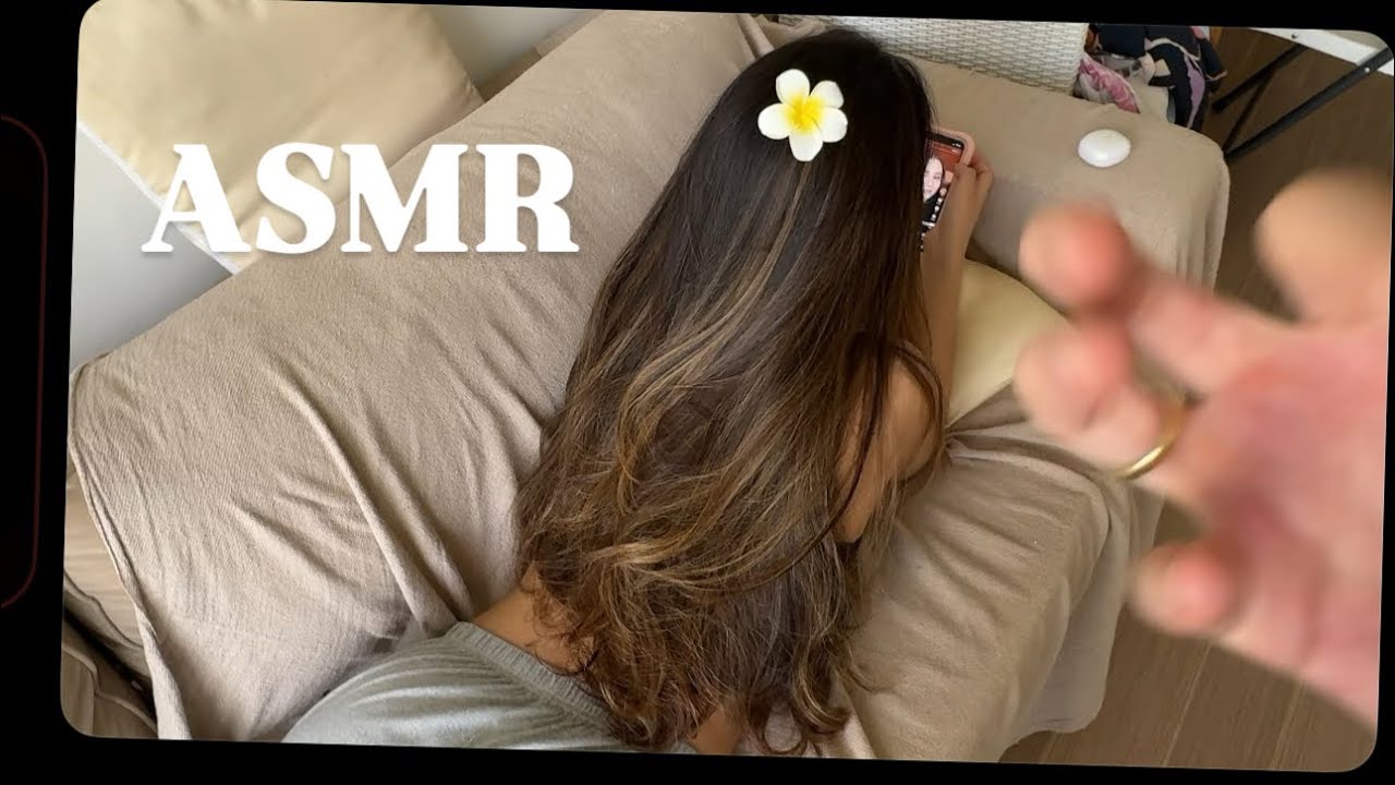 ASMR APLICADO - Minha irmã quase desmaia de relaxamento 