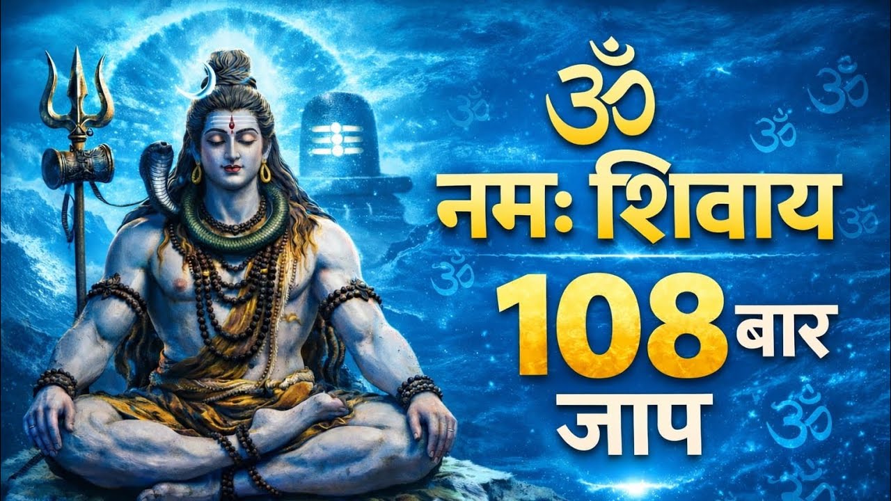 “ॐ नमः शिवाय 🔱 108 बार जाप | शक्तिशाली महादेव मंत्र | शिव भक्ति में लीन हो जाओ”