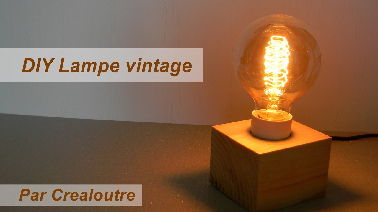 DIY Lampe vintage-rétro