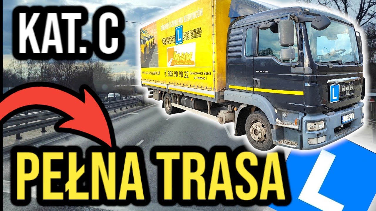 Pełna trasa egzaminacyjna Kat. C WORD Dąbrowa Górnicza