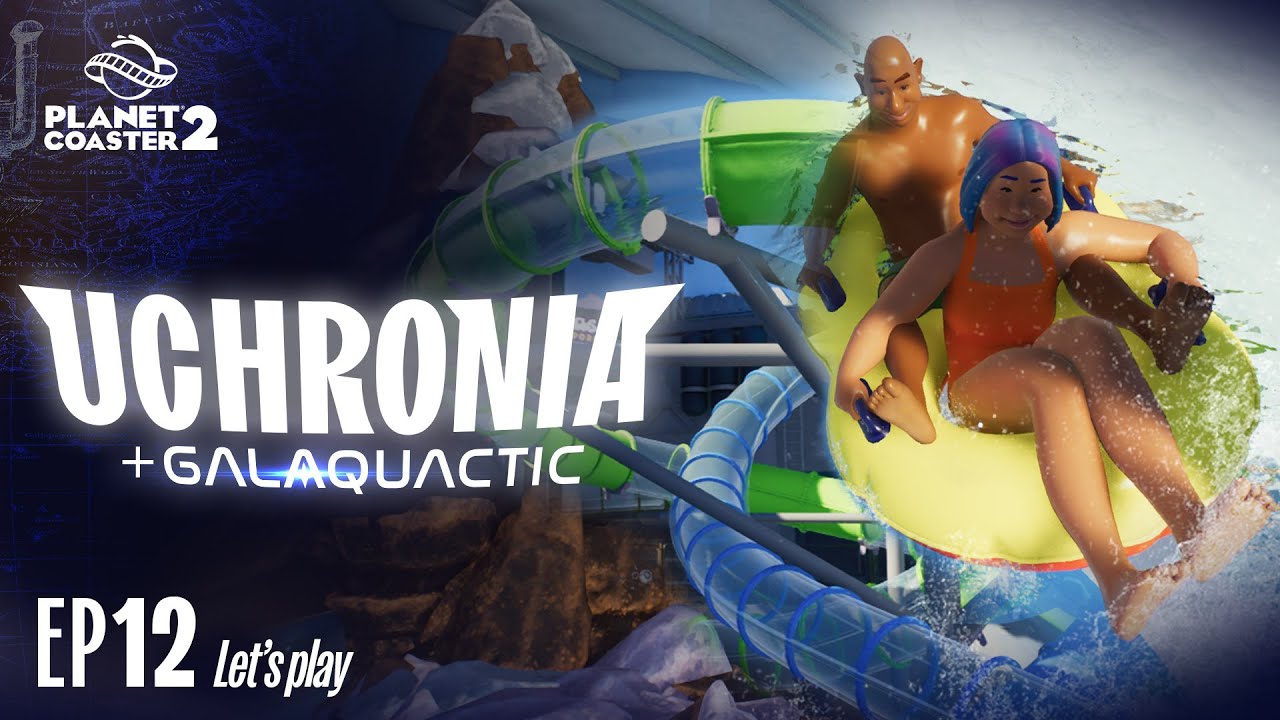 Planet Coaster 2 | Plein de toboggans dans le parc aquatique Sci-fi ! | Uchronia