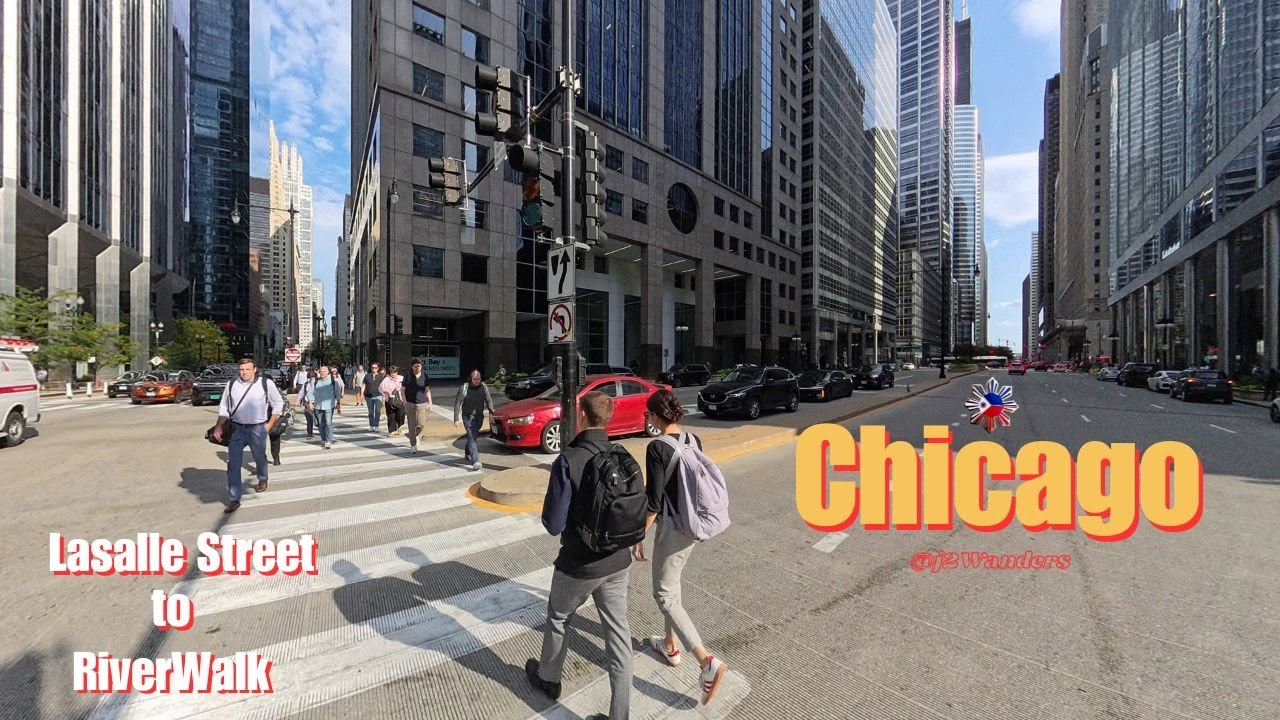 Downtown Chicago Walk | From LaSalle Street to Scenic Riverwalk | #chicago  #usa