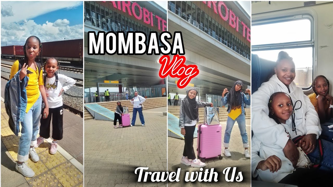 Mombasa Vacation VLOG/Part 1/Kids First Train Ride/Travel with us to Mombasa