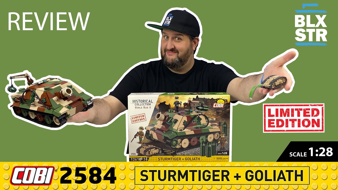 COBI 2584 & 2585 STURMTIGER + GOLIATH 💥 LIMITED EDITION 💥 1:28 ▶️ UNBOXING & REVIEW 4K