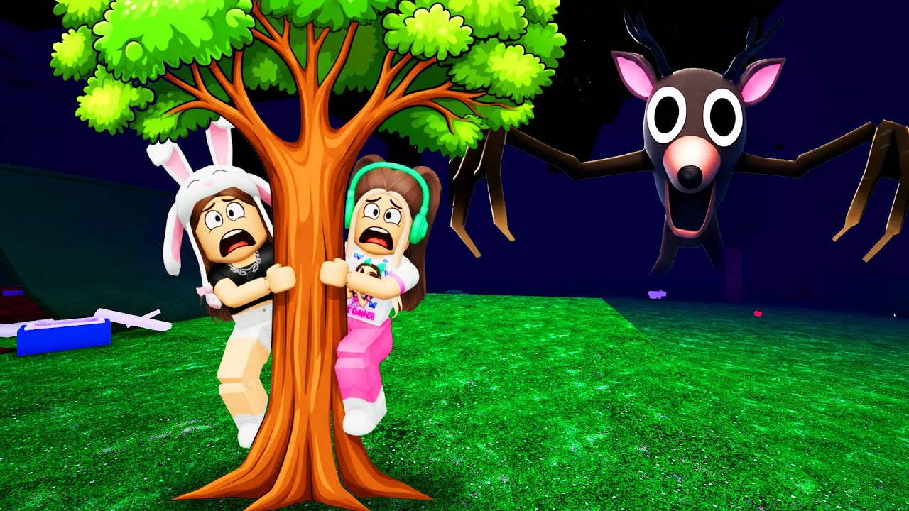 PASSAMOS 99 DIAS EM CIMA DA ARVORE NO 99 NOITES - Roblox - 99 noites na floresta