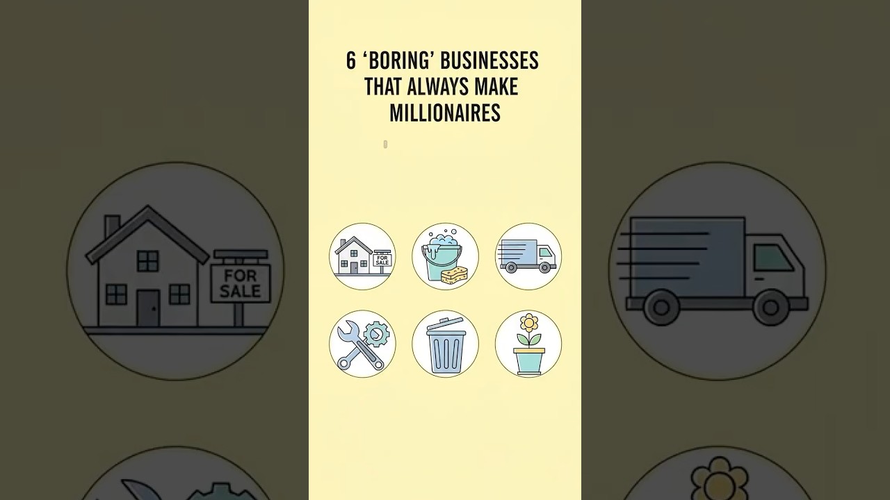 6 &lsquo;Boring&rsquo; Businesses That Always Make Millionaires (90% Success Rate) 🔥