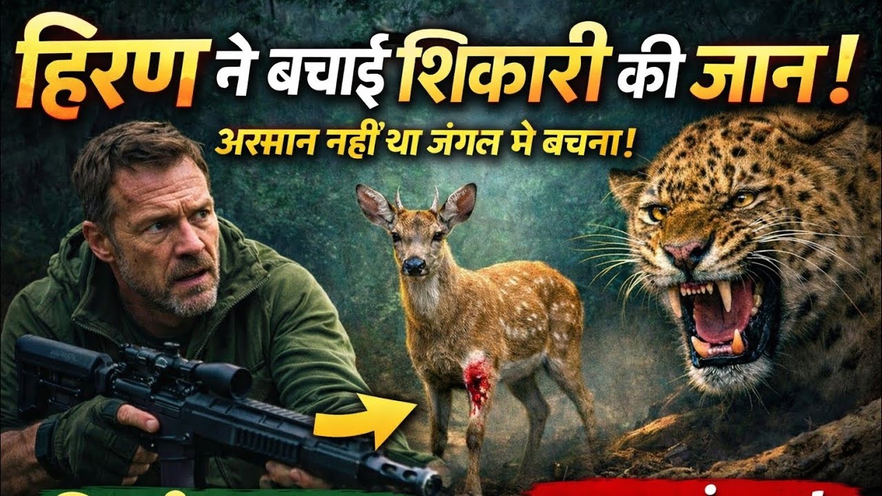 घायल हिरण ने बचाई शिकारी की जान | Deer Saved the Hunter’s Life | Emotional Jungle Story