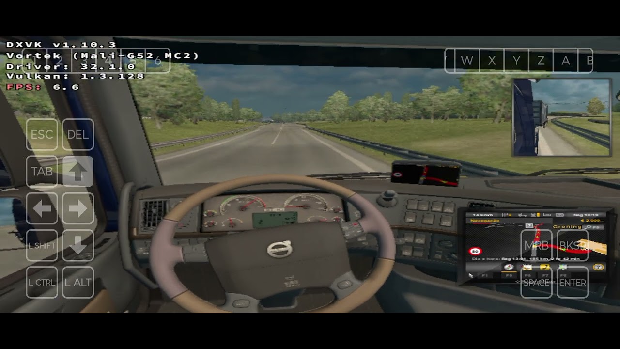 EURO TRUCK SIMULATOR 2 TESTE WINLATOR 10.1 HOTFIX MEDIATEK HÉLIO G85 MALI G52