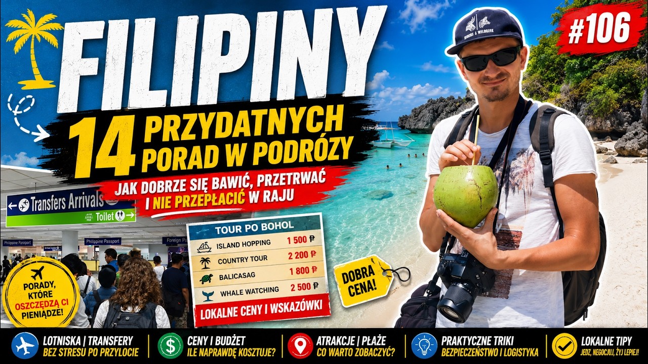 Filipiny 2026 - 14 rzeczy, kt&oacute;re trzeba wiedzieć. Wiza, internet, karta SIM Ep.106 4K