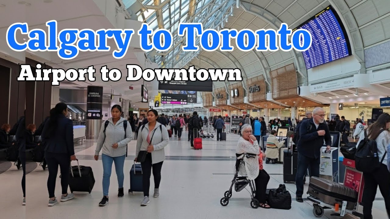 Калгари — Торонто 🇨🇦 | YYC — YYZ ✈️ Аэропорт Пирсон — площадь Дандас на общественном транспорте.