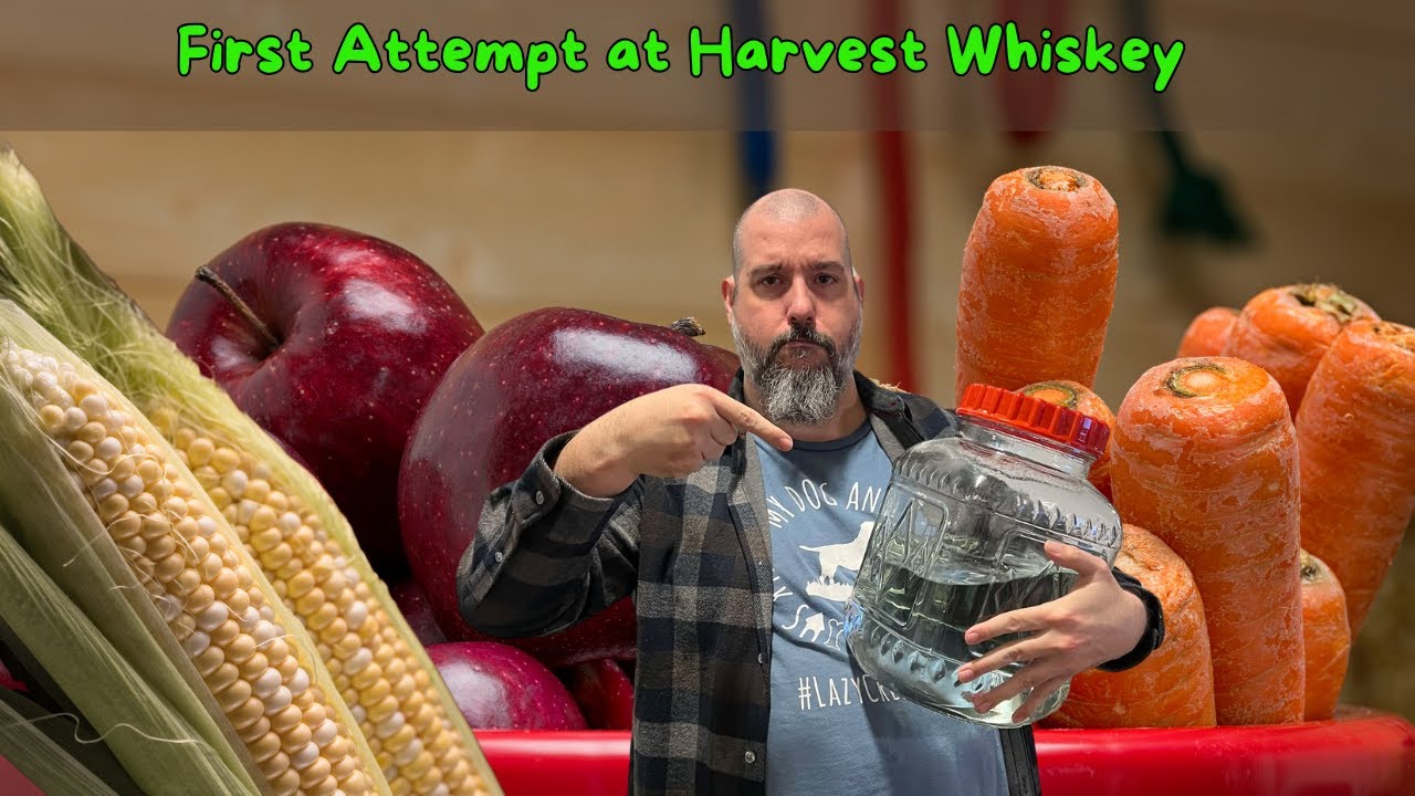 Our First Try at Making Harvest Whiskey 🍂 | Corn, Apples & Carrot Brandy Magic?