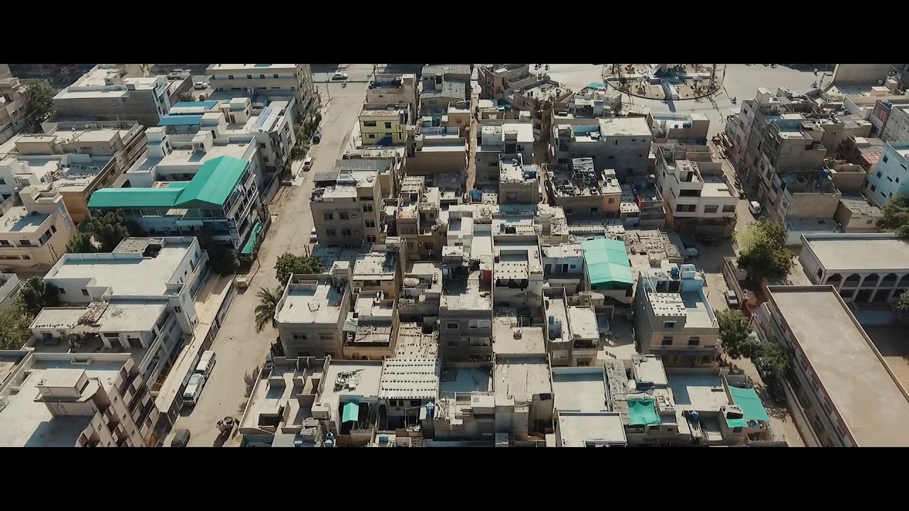 SHAH FAISAL COLONY AERIAL VIEW ( DRONE SHOTS )
