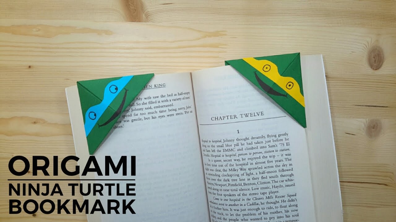 Origami Ninja Turtle Bookmark
