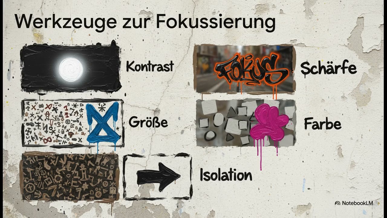 Komposition, Bildkomposition, Blickführung, Schwerpunkt, Fokus visuelle Hierarchie | Kunstunterricht