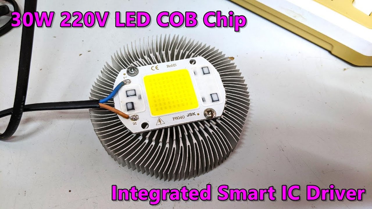 30W 220V COB LED Chip with Integrated Smart IC Driver (Cool White) | POWER-GEN