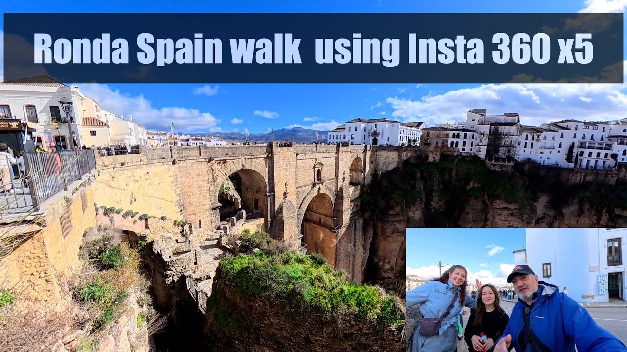 Прогулка по Ронде, Испания, с использованием Insta 360 x5. 17 января 2026 г.