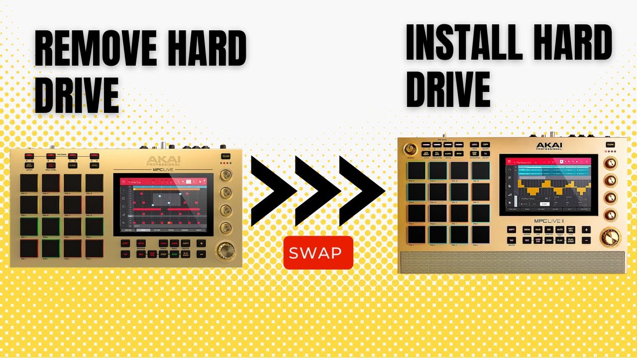 MPC LIVE VS MPC LIVE 2 - SWAP HARD DRIVE FROM MPC LIVE TO MPC LIVE 2 (EASY INSTALLATION)