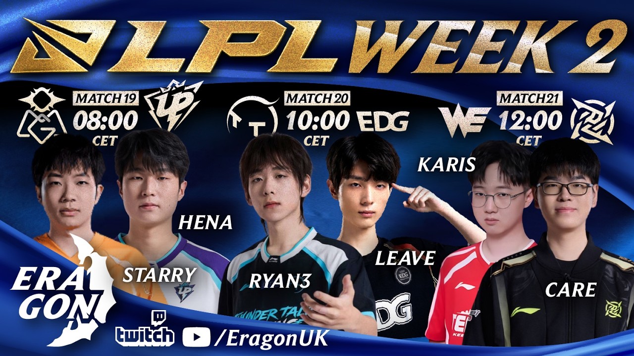 🔴 LPL 2026 | OMG vs UP & TT vs EDG & WE vs NIP 🔴 리그 오브 레전드 프로리그