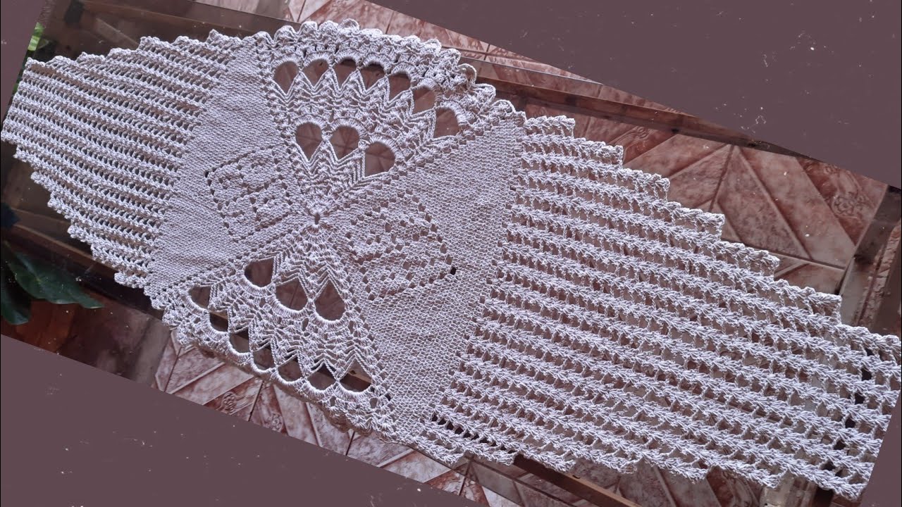 CAMINHO DE MESA LUXO- PARTE 1/3 #gabycroches #caminhodemesa #crochet