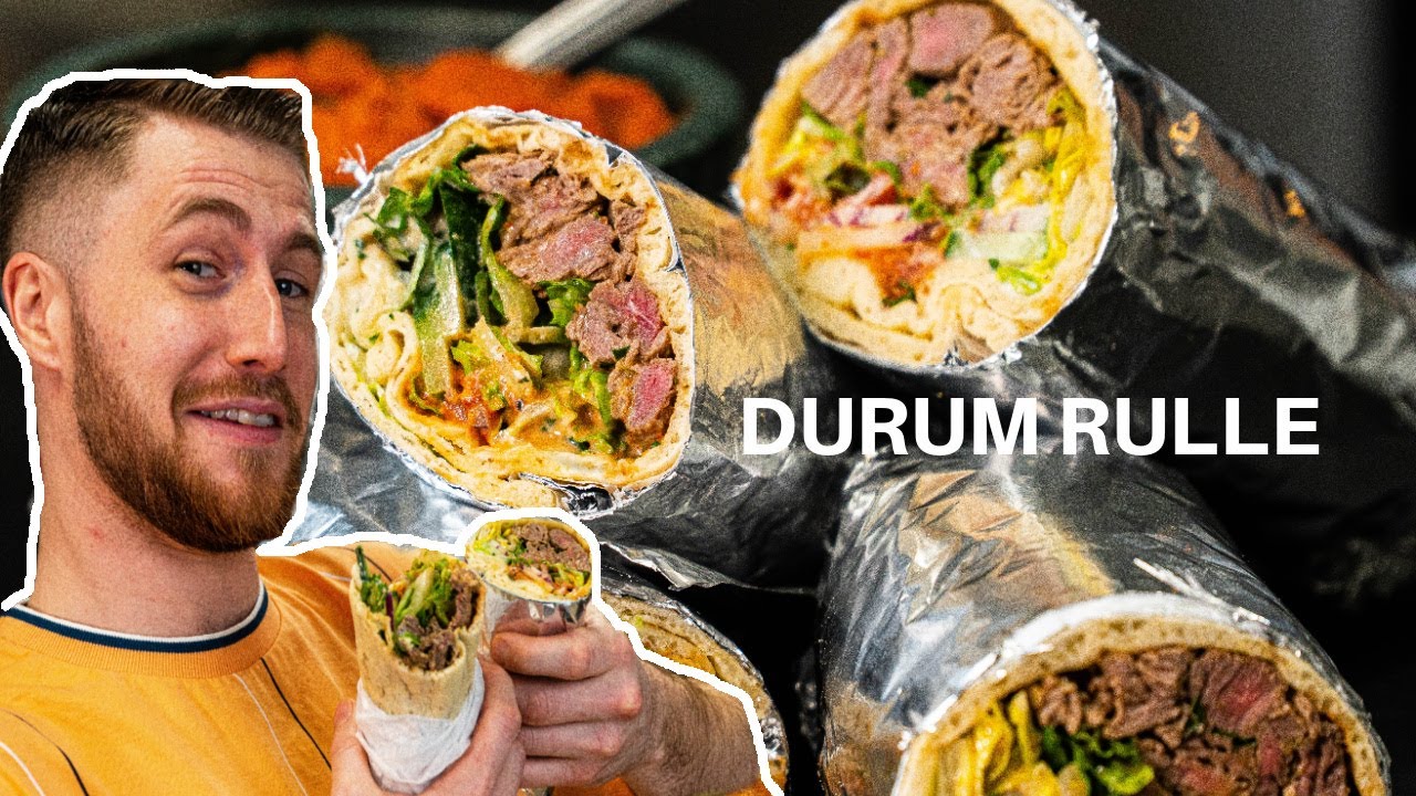 Durumrulle med kødstrimler, chili og kebab dressing | Jacob Jørgsholm