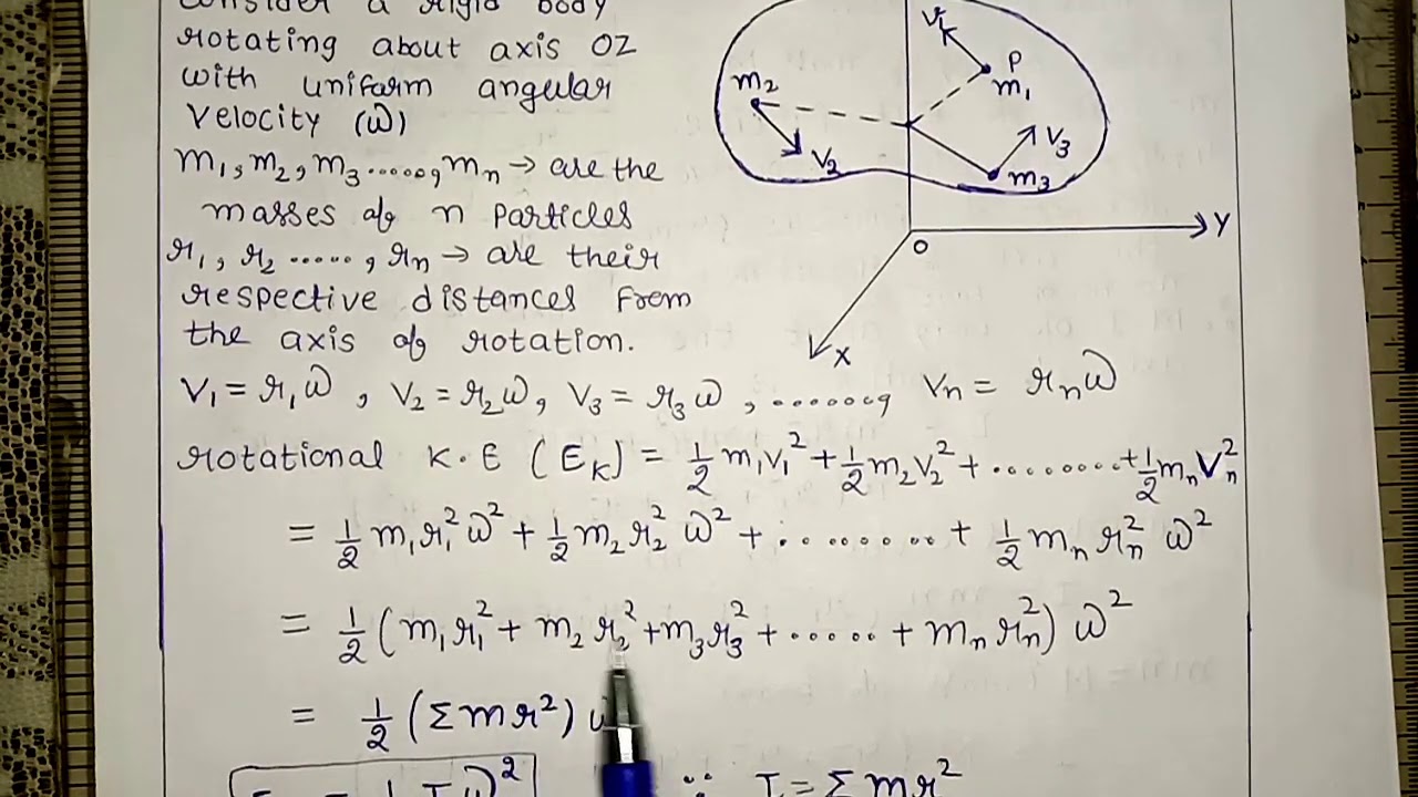 Rotational Kinetic Energy and Work done in Rotational Motion