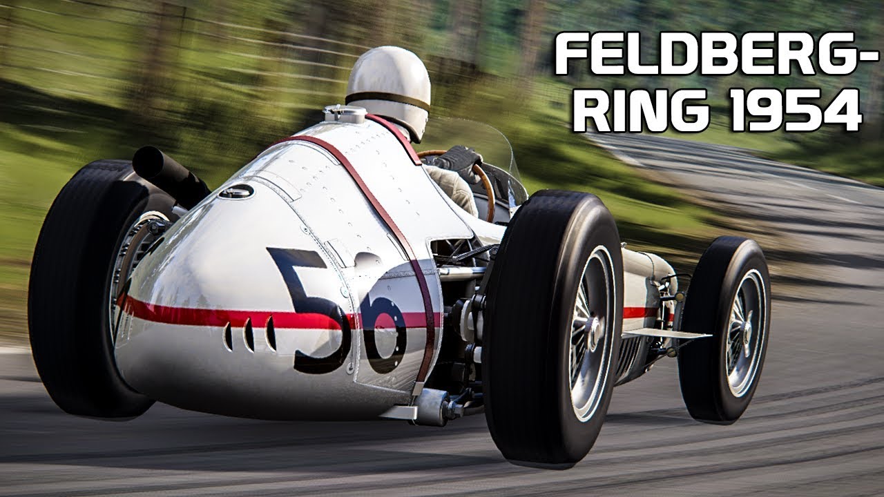 Feldbergring 1954 | Assetto Corsa German Gameplay [HD] Maserati 250F