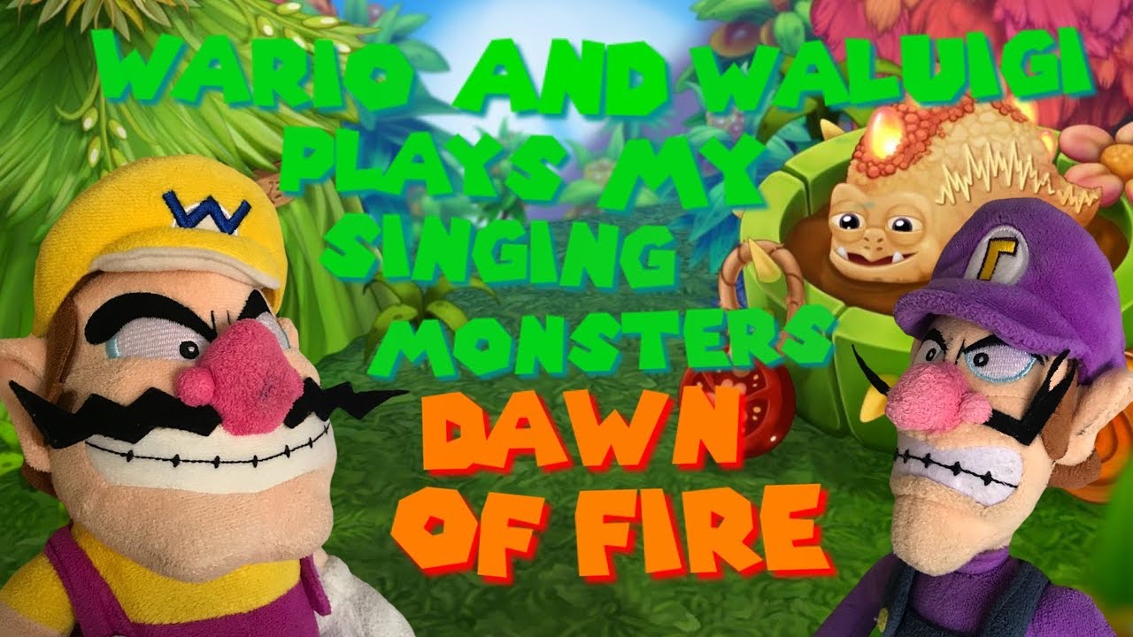 Wario and Waluigi plays My Singing Monsters Dawn Of Fire! - Super Mario Richie