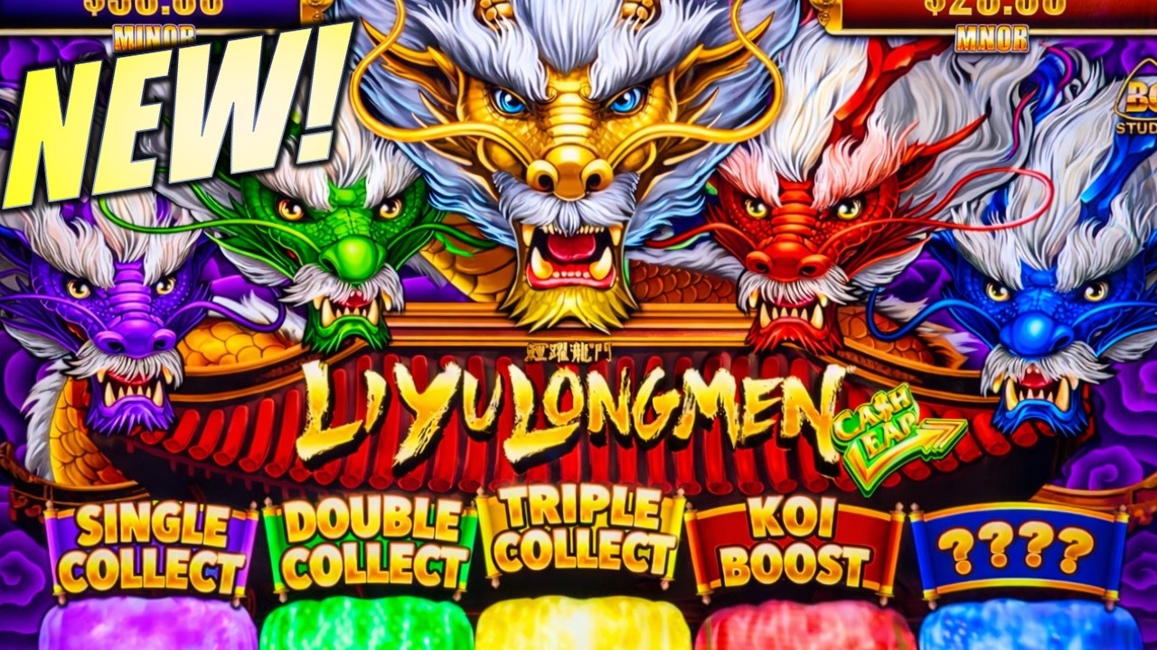 ★NEW SLOT!★ CHASING WATERFALLS!! 🐟 CASH LEAP (LI YU LONG MEN) Slot Machine (ARISTOCRAT GAMING)