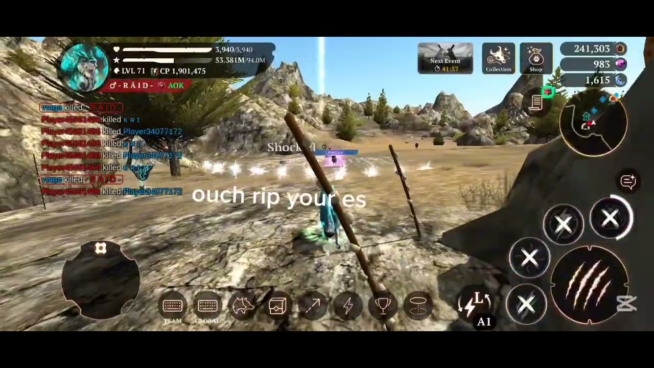 The Wolf - They didn't like it when I started killing them! | 1 v 3! | PVP | ~ R Ā I D