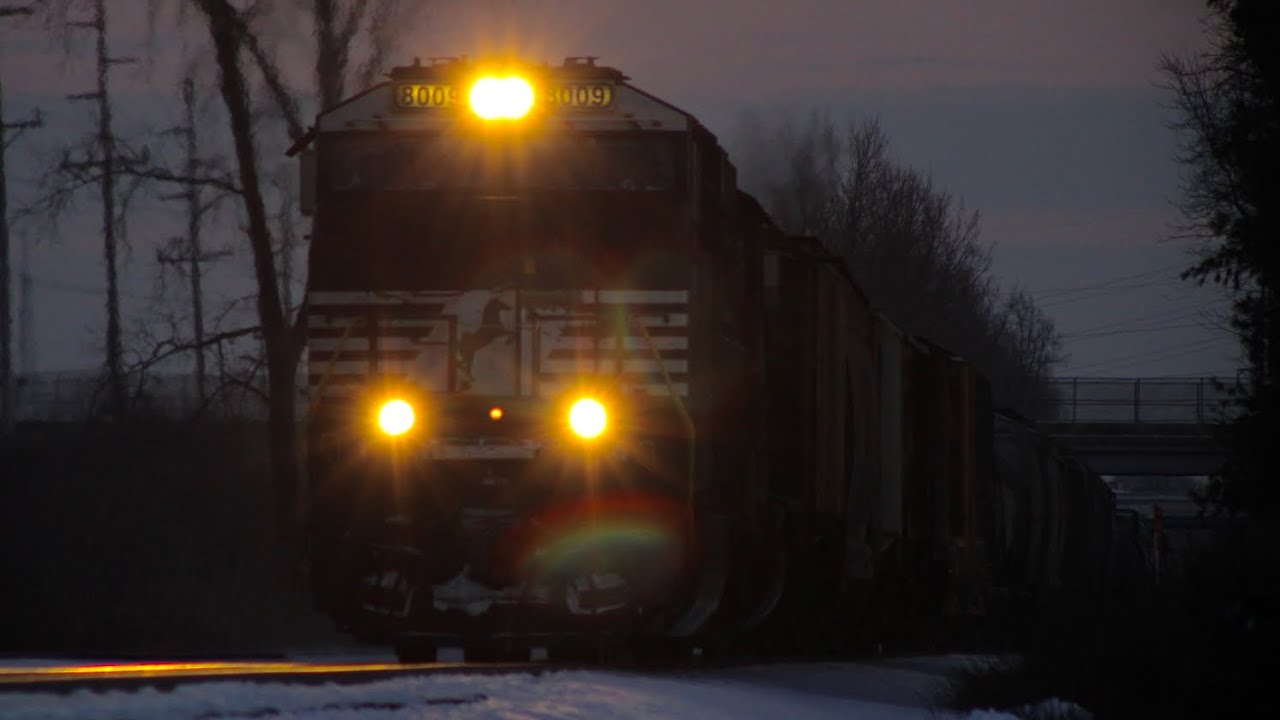 NS 119 passes Flint at MP 11 with SD40-2 trailing and CPKC (CP) rear DPU!!!