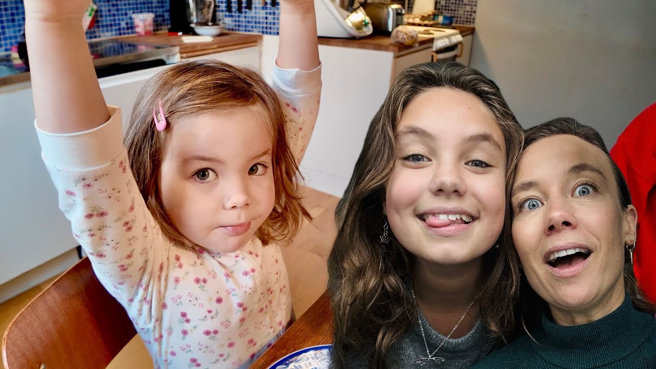 Vem börjar dagen uppochner? Följ familjen från morgon till kväll VLOGG