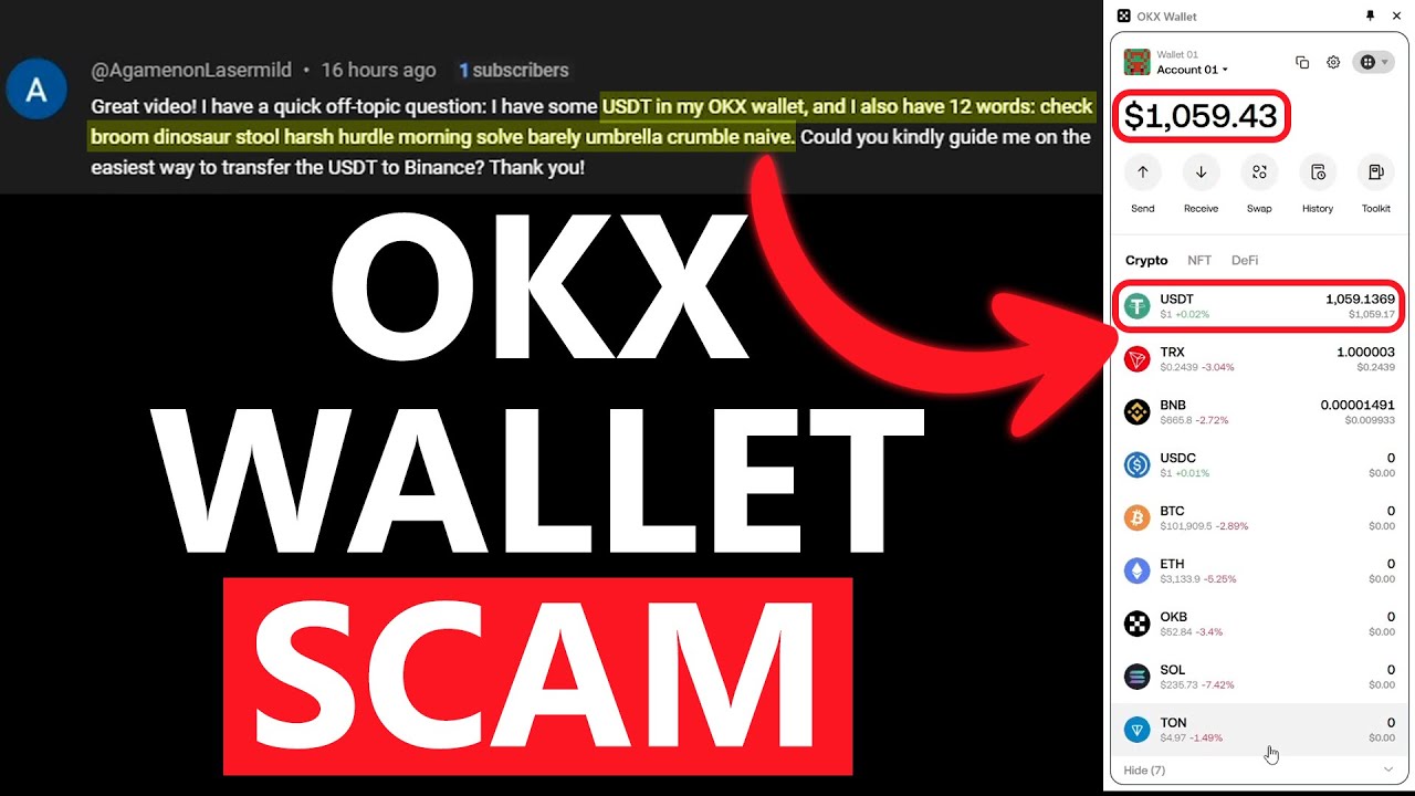 EXPOSING The OKX Crypto Wallet Scam - Be Careful!!!
