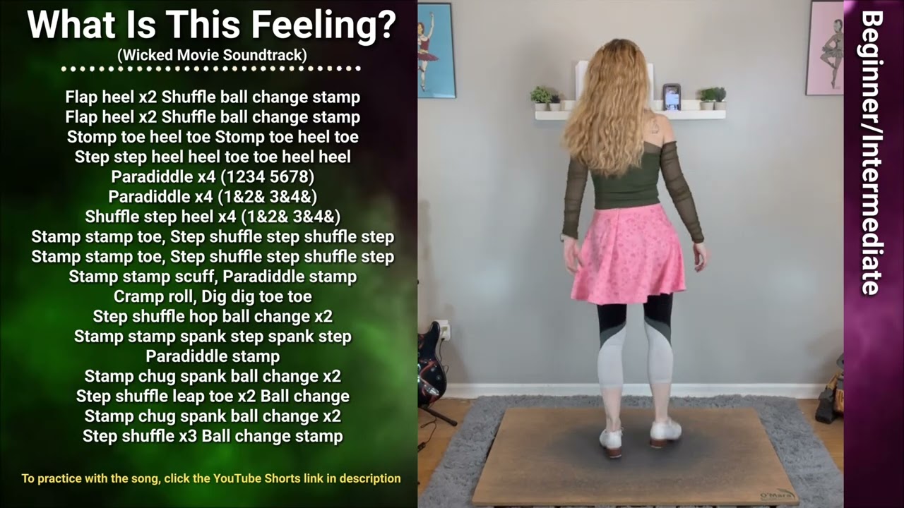 TAP DANCE TUTORIAL - WHAT IS THIS FEELING - LOATHING (Wicked) - Beginner/Intermediate Choreography