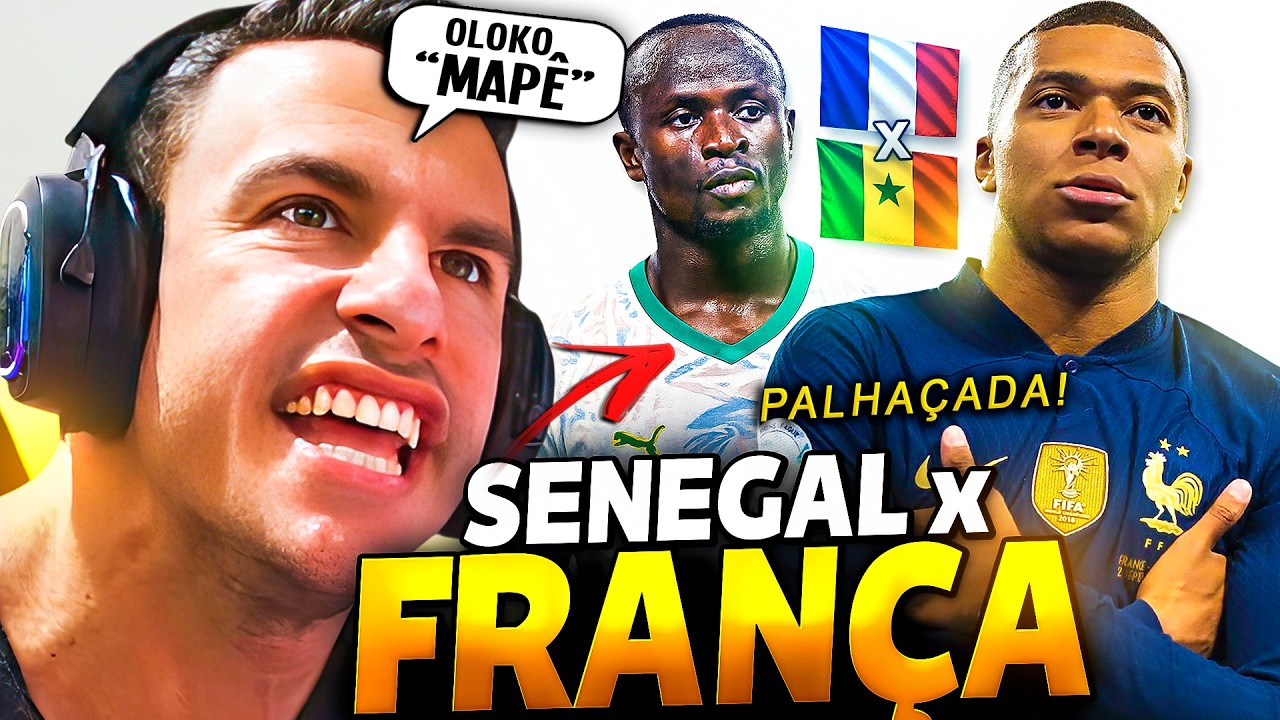SUPER XAND&Atilde;O REAGINDO: JOGO FRAN&Ccedil;A x SENEGAL | MELHORES MOMENTOS