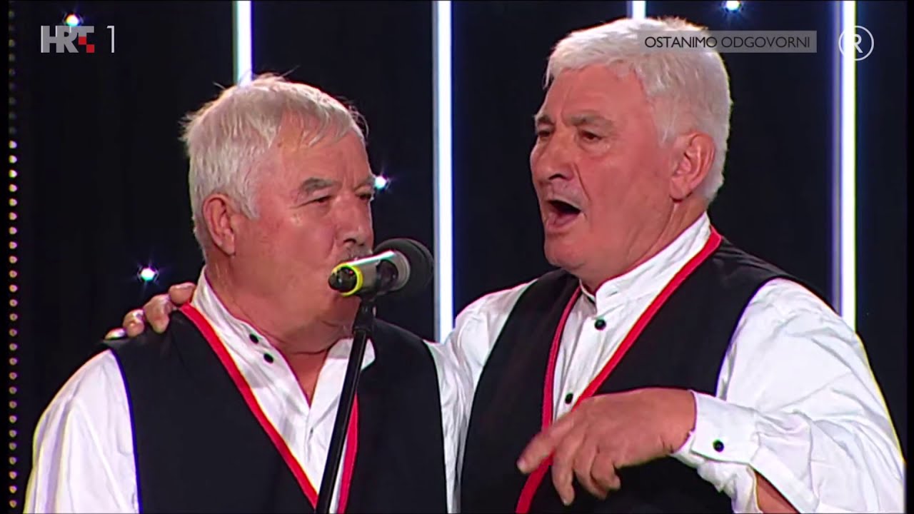 SOKOLOVI Ravni kotari ~ Pjevanje na bas i bećarac   Lijepom našom Gospić