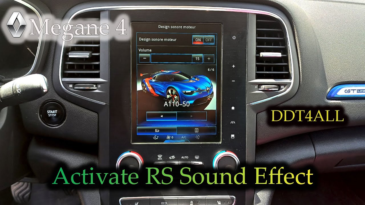 Activation RS sound effect sur R link Megane 4 avec DDT4ALL
