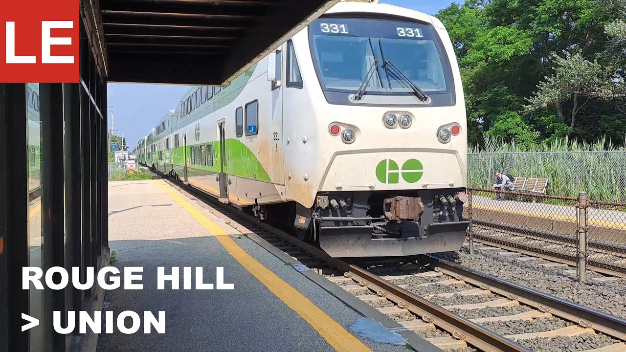GO Transit Lakeshore East from Rouge Hill to Union