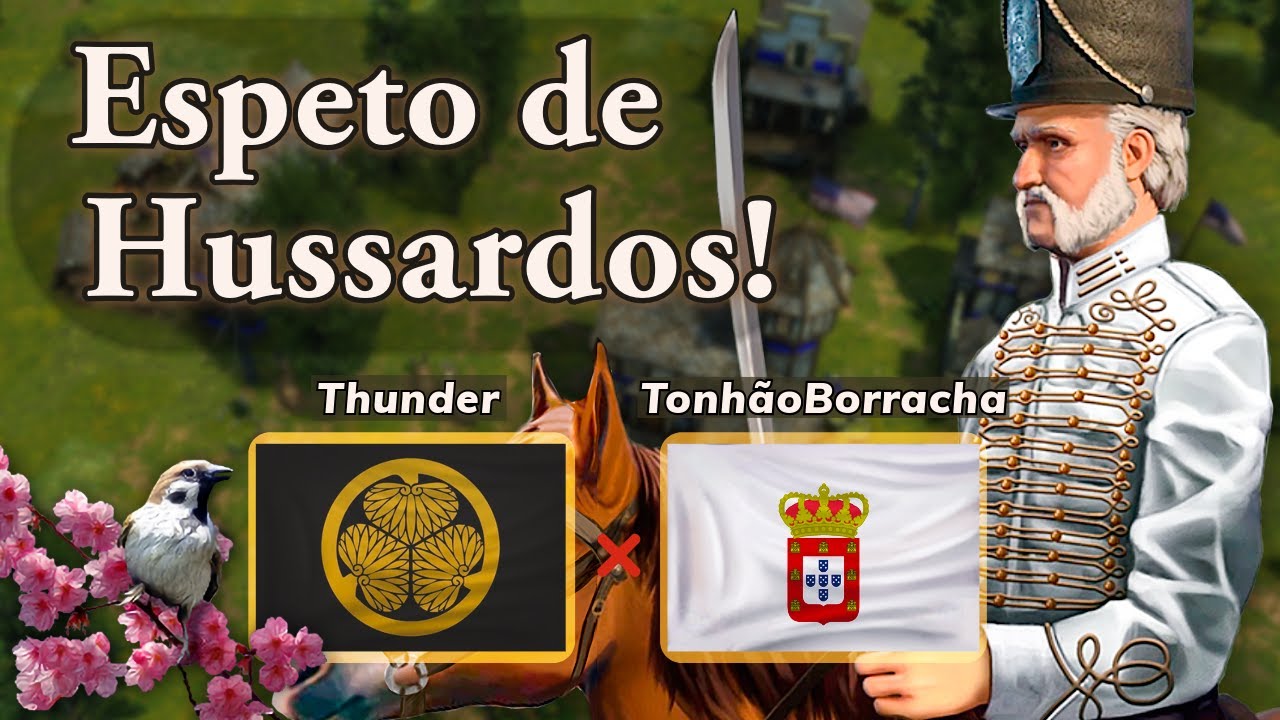 Espeto de Hussardos! - Tonh&atilde;o Borracha vs Thunder - Age of Empires 3: DE