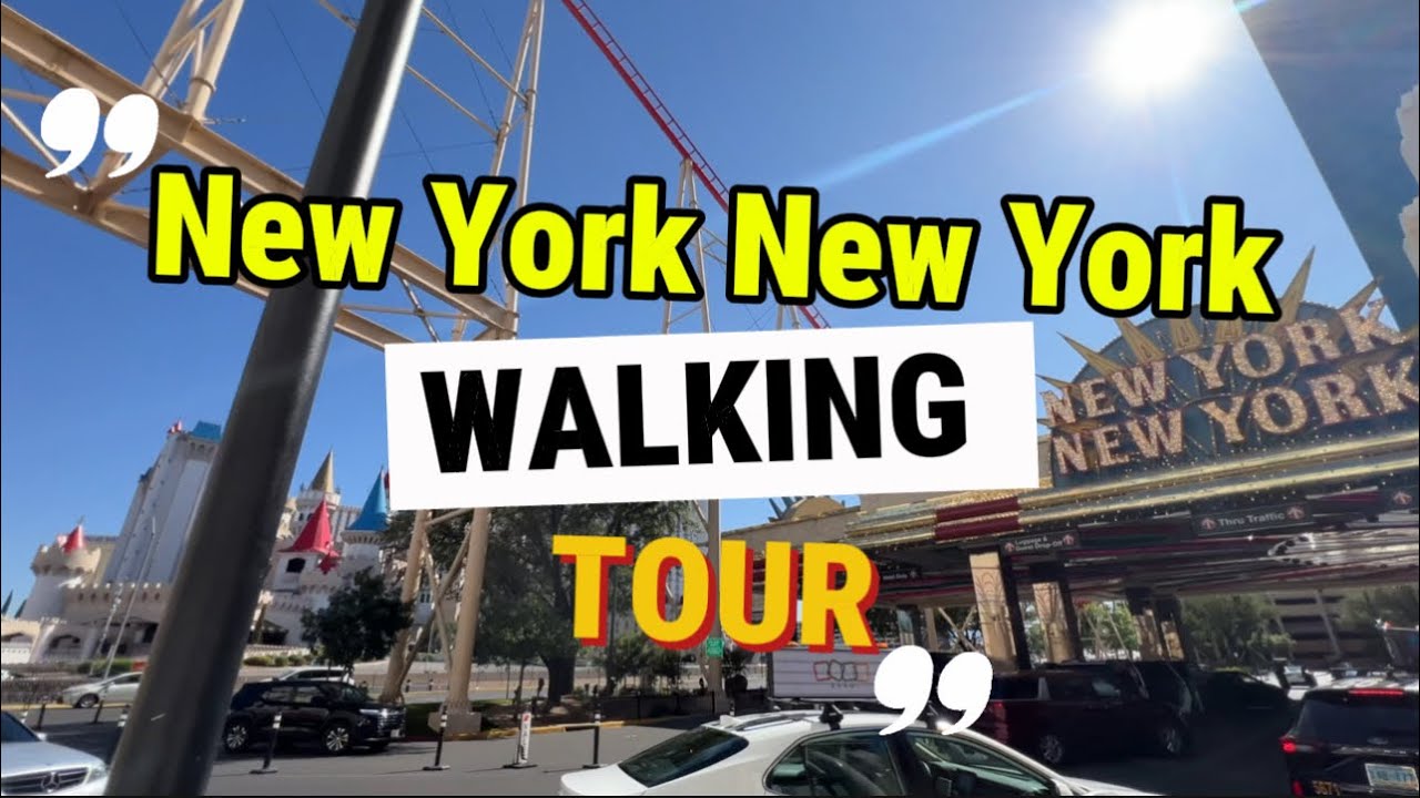 Walking Tour of New York-New York Hotel & Casino in Las Vegas | Restaurants, Roller Coaster & More!